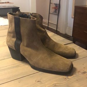 Free People cowboy suede ankle boots size 10 /40
